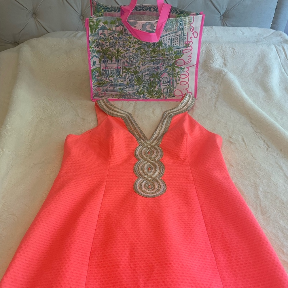 The Lilly Pulitzer® Valli Shift Dress  Cayenne Coral Size 12